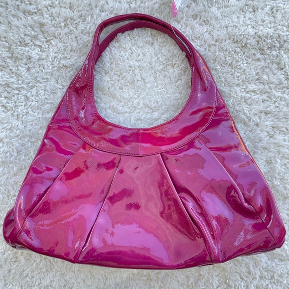 Sigrid Olsen | Hot Pink Patent Leather Hobo - Picture 2 of 9